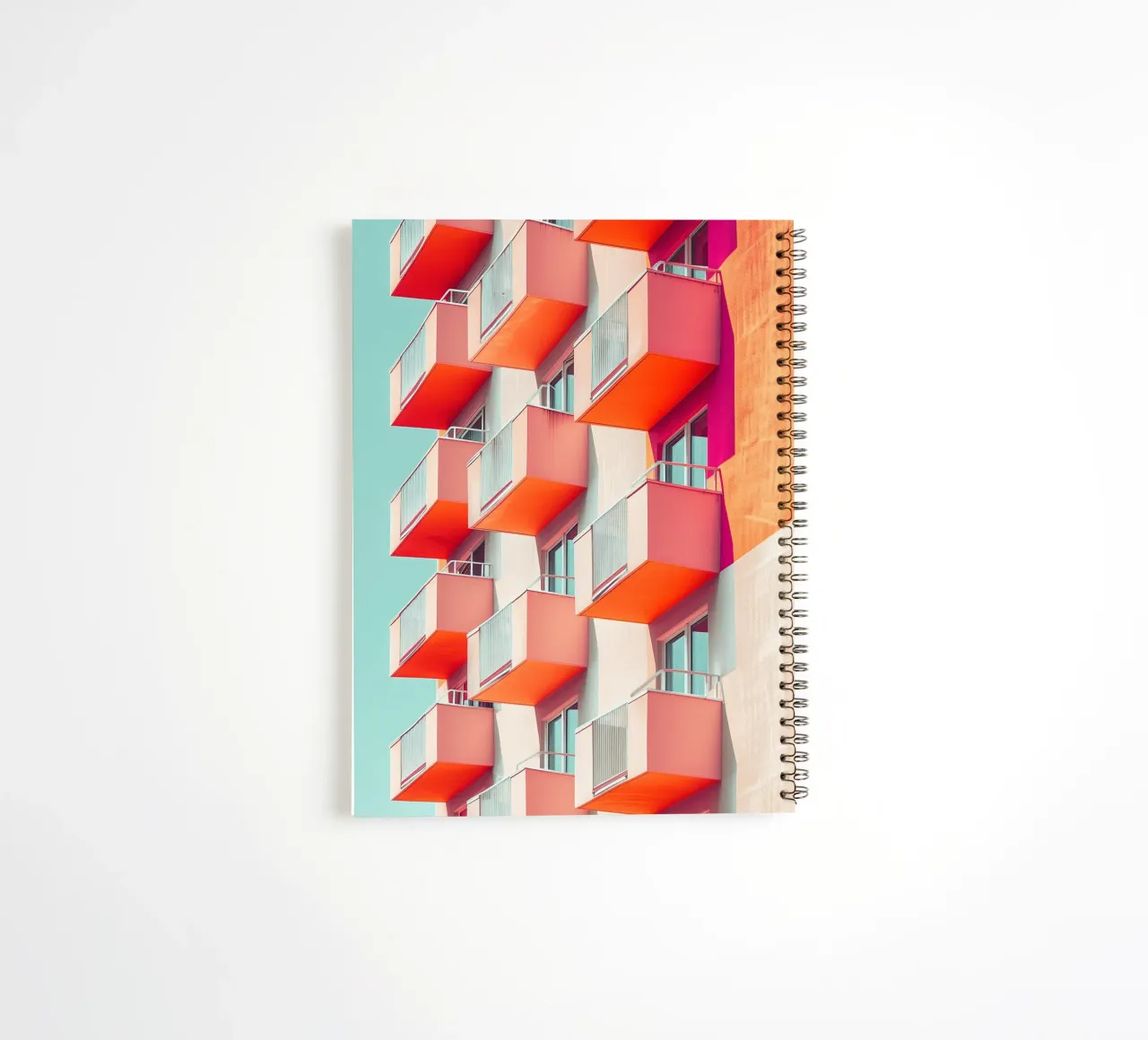 Colourful Architecture 01 spiral notebook by Malou-Studio