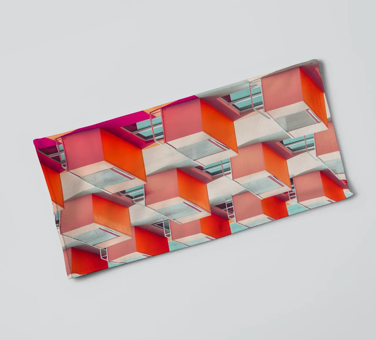 Colourful Architecture 01 towel by Malou-Studio