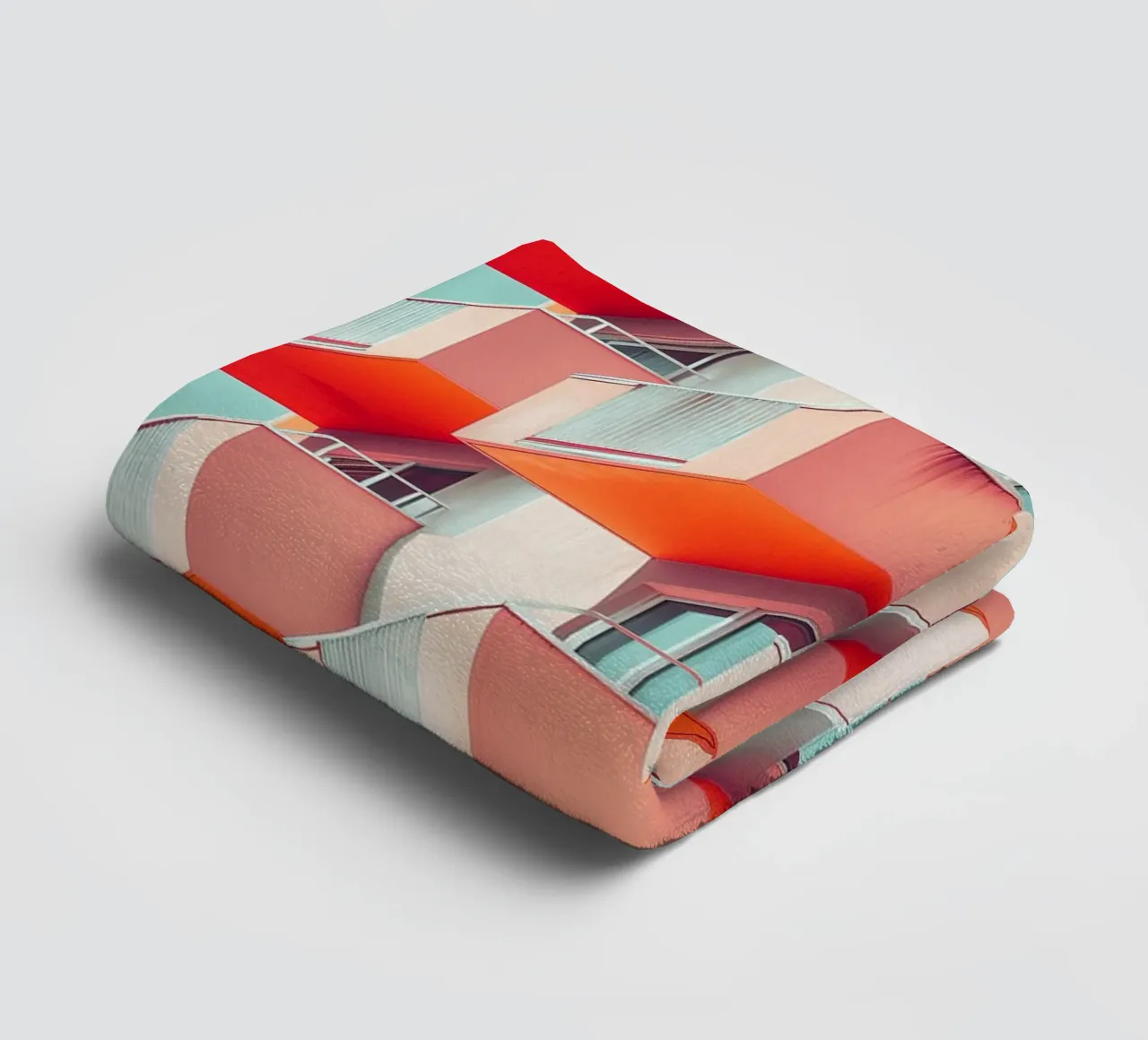 Colourful Architecture 01 towel by Malou-Studio