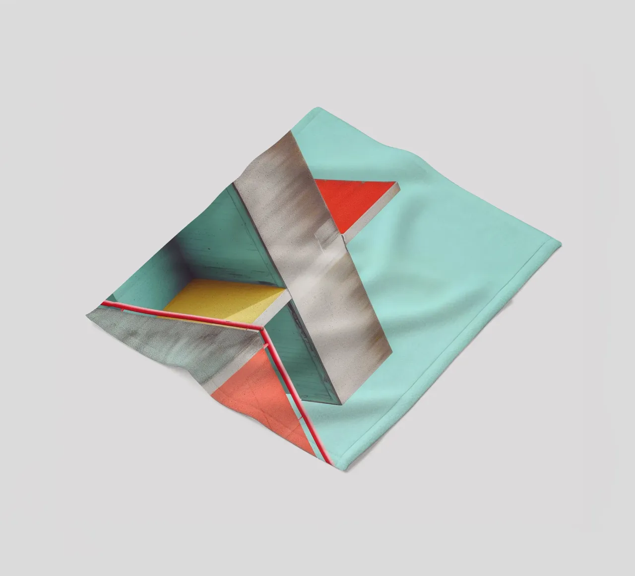 Architettura colorata 02 coperta in pile da Malou-Studio