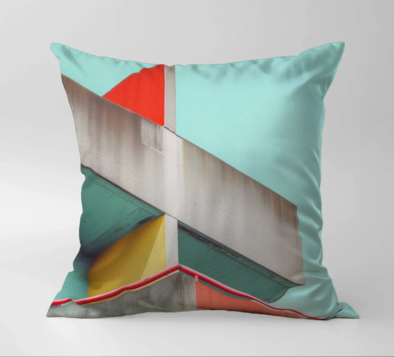 Colourful Architecture 02 decorative cushion by Malou-Studio