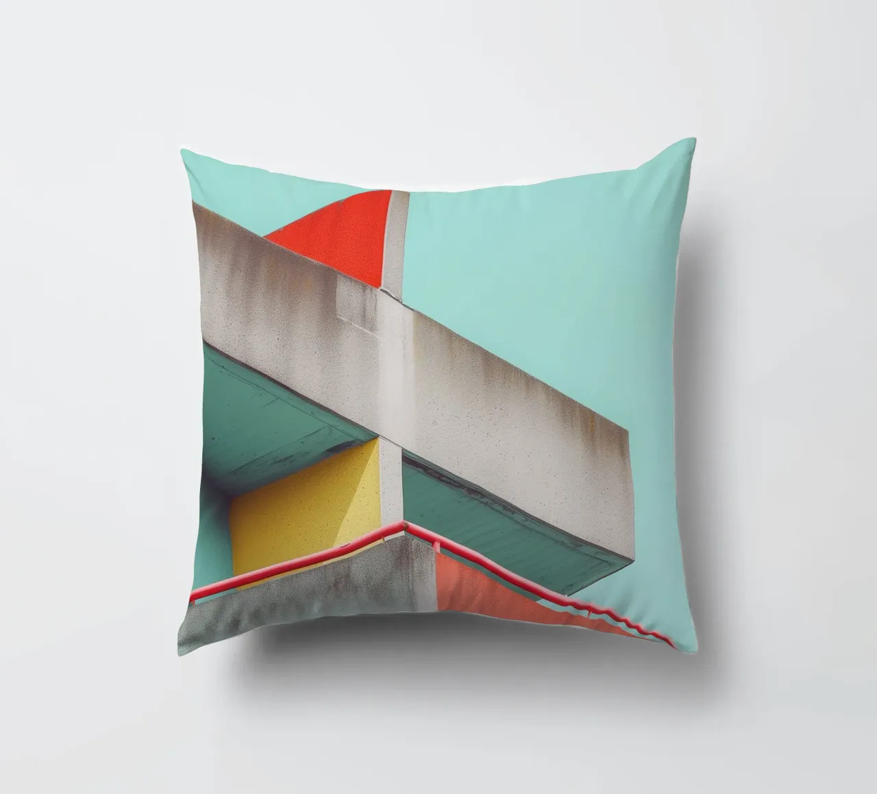 Colourful Architecture 02 decorative cushion by Malou-Studio