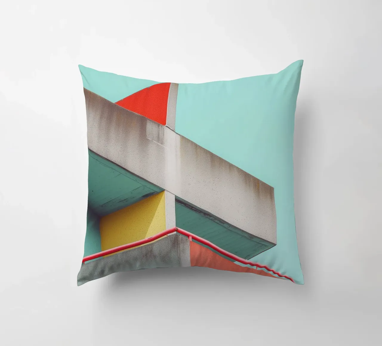 Colourful Architecture 02 decorative cushion by Malou-Studio