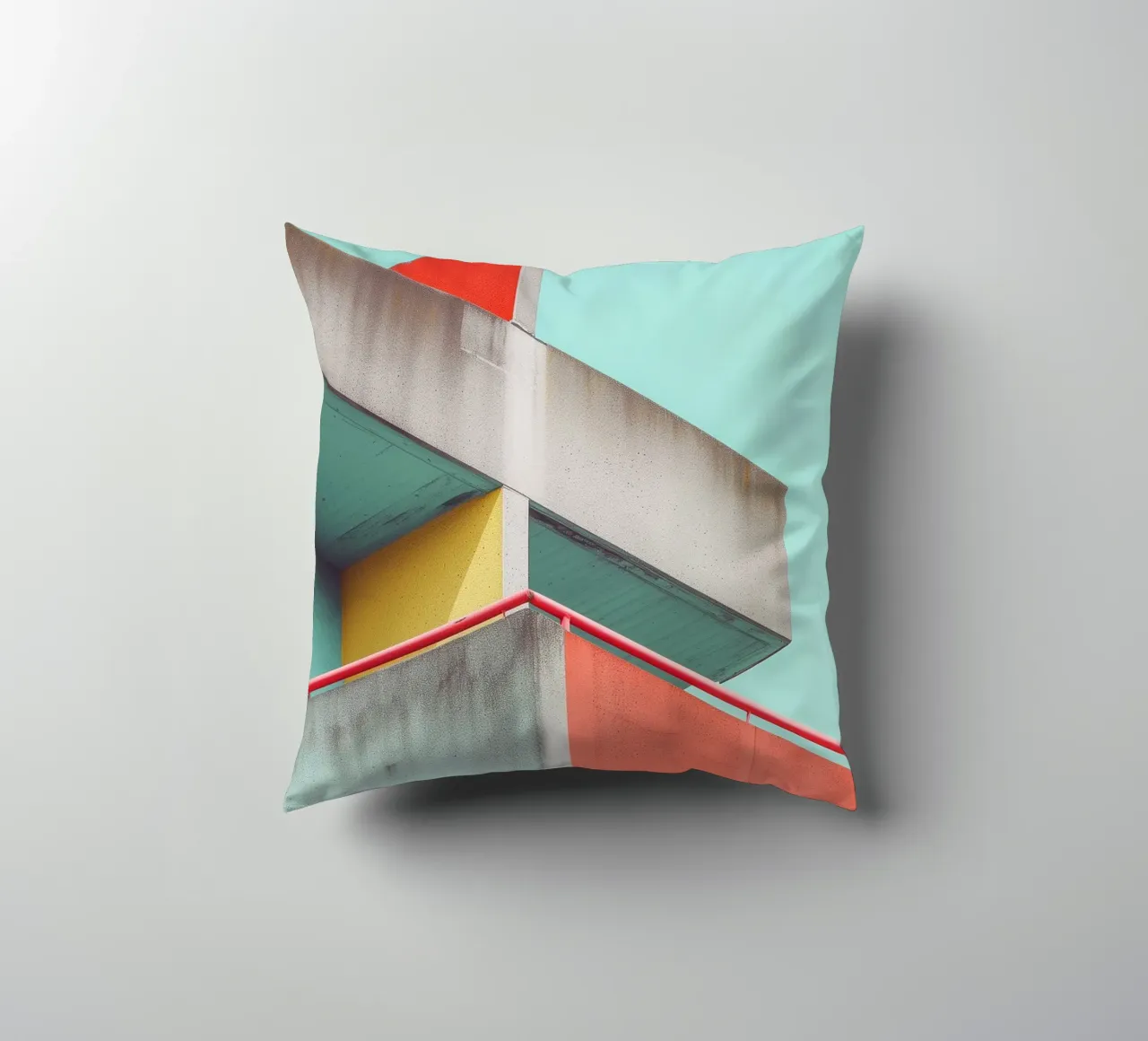 Colourful Architecture 02 decorative cushion by Malou-Studio