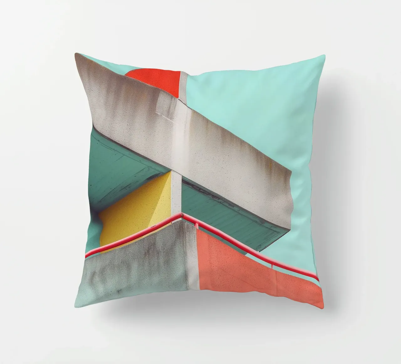 Colourful Architecture 02 decorative cushion by Malou-Studio