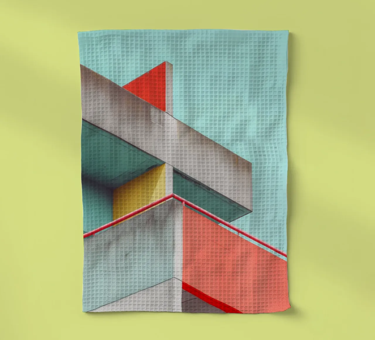 Architecture colorée 02 torchon de Malou-Studio