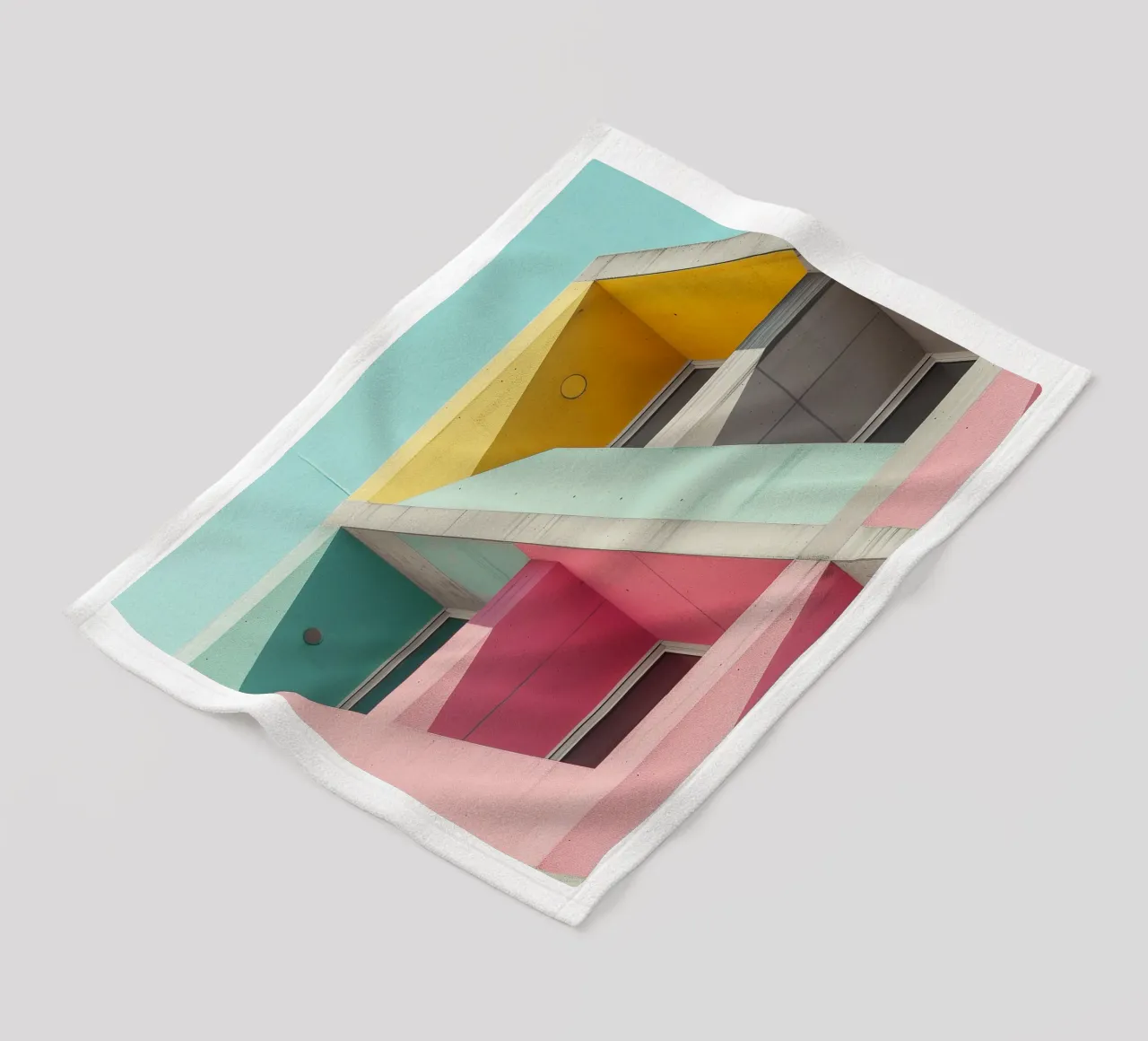Architettura colorata 04 coperta in pile da Malou-Studio