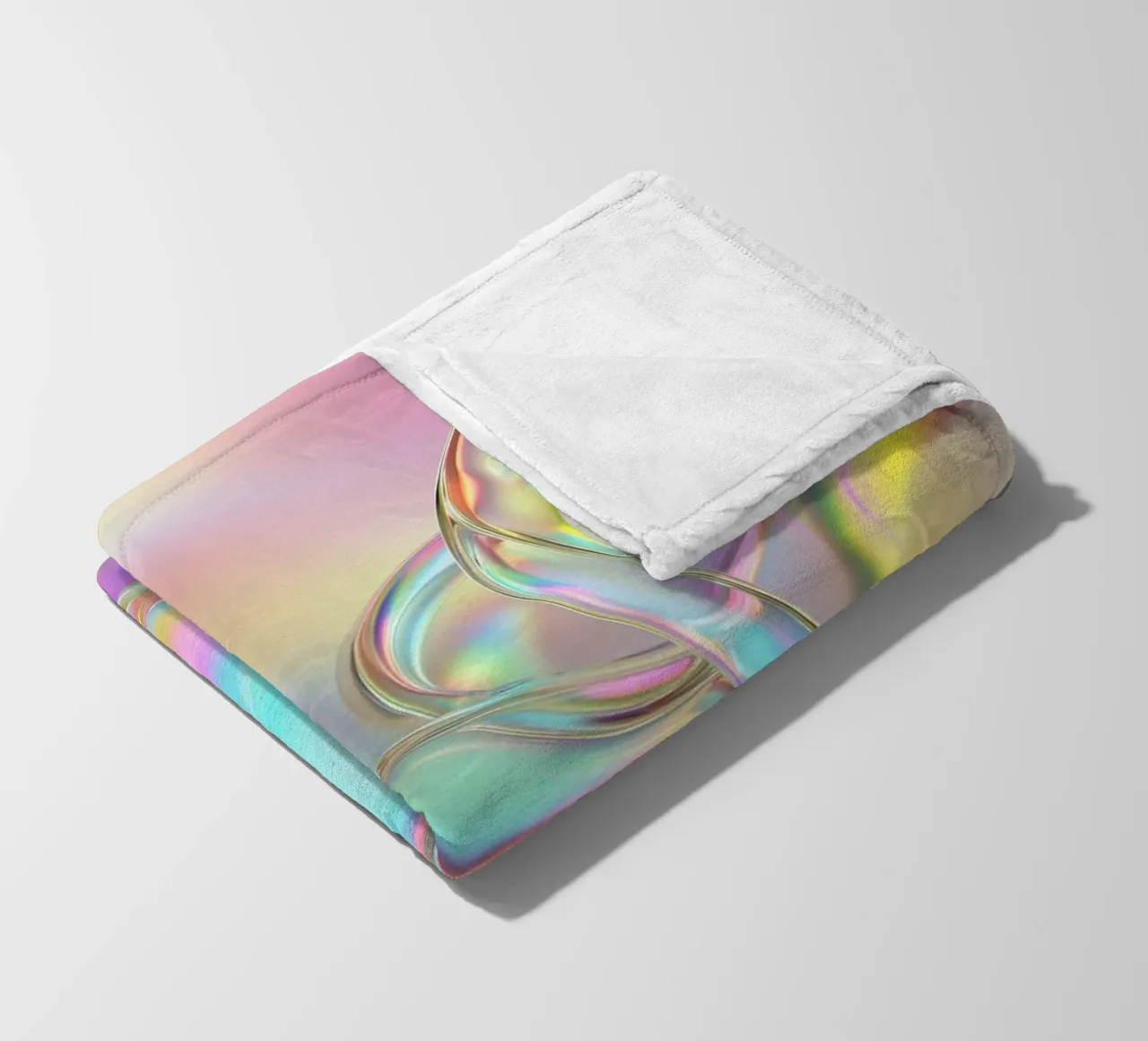 Bunte Seifenblasen Fleecedecke von Malou-Studio