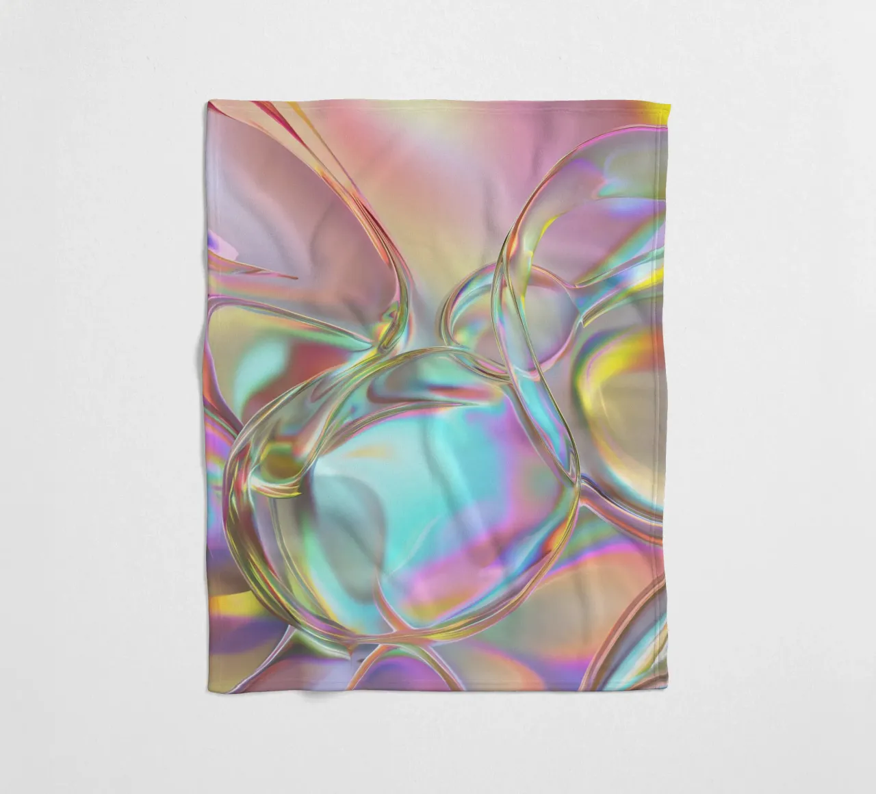 Bunte Seifenblasen Fleecedecke von Malou-Studio