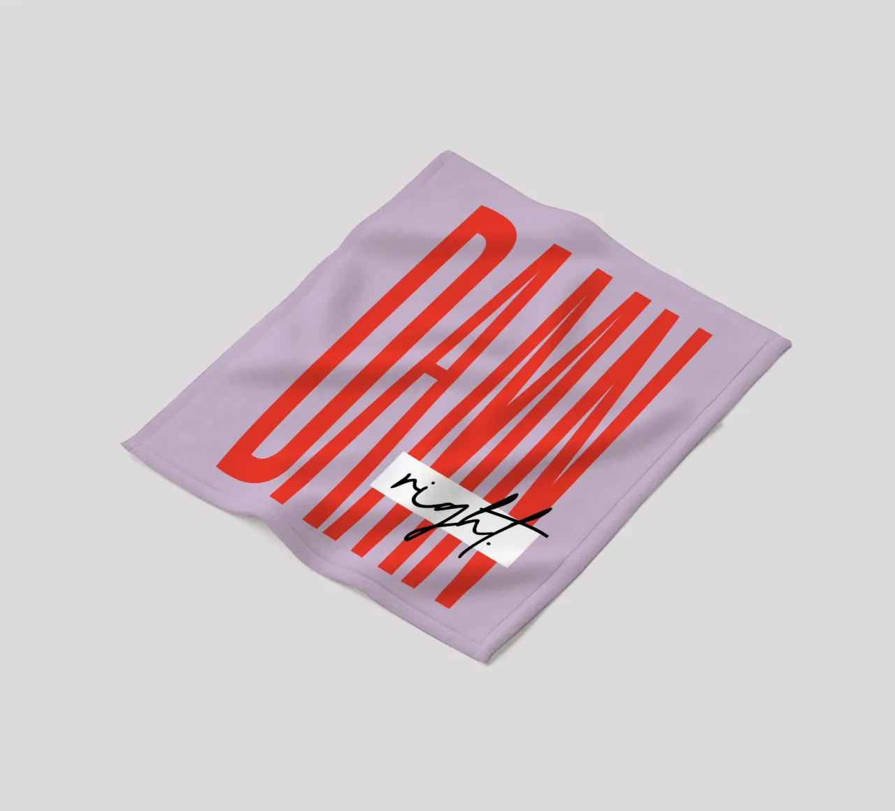 Damn Right - Lila coperta in pile da Malou-Studio