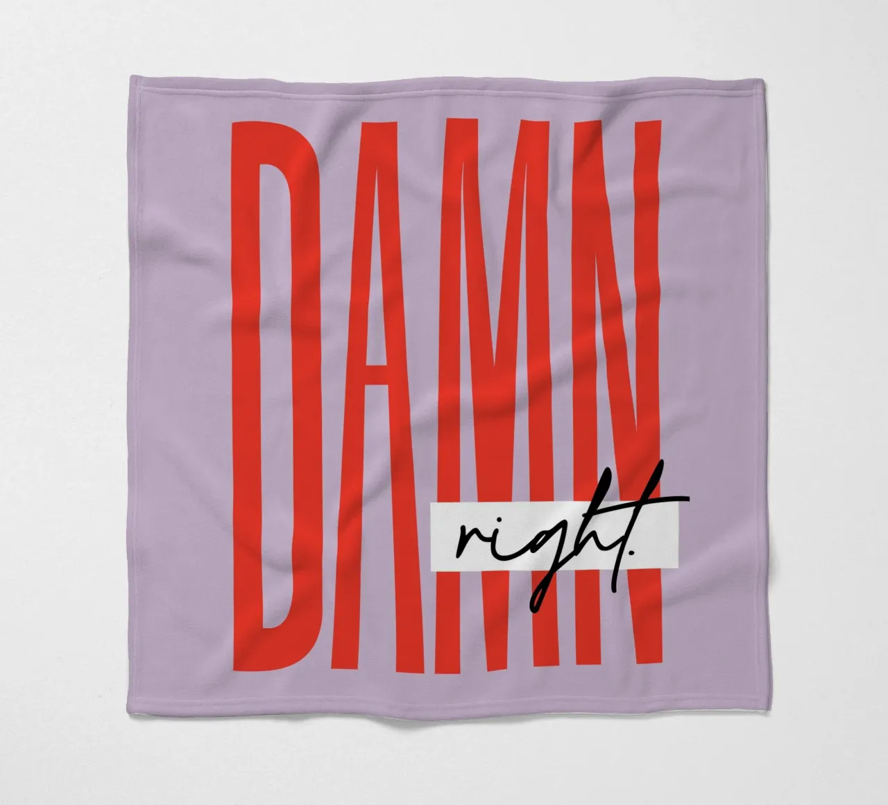 Damn Right - Lila coperta in pile da Malou-Studio