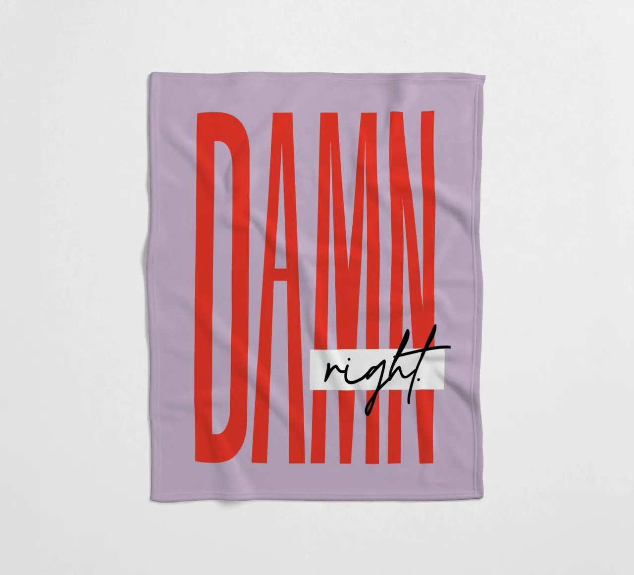 Damn Right - Lila coperta in pile da Malou-Studio