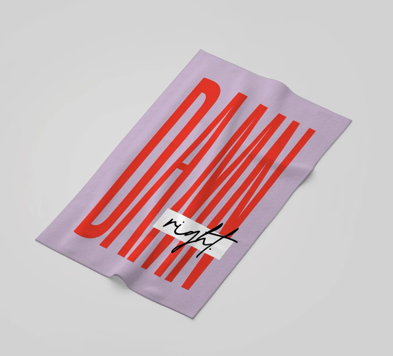 Damn Right - Lila telo mare da Malou-Studio