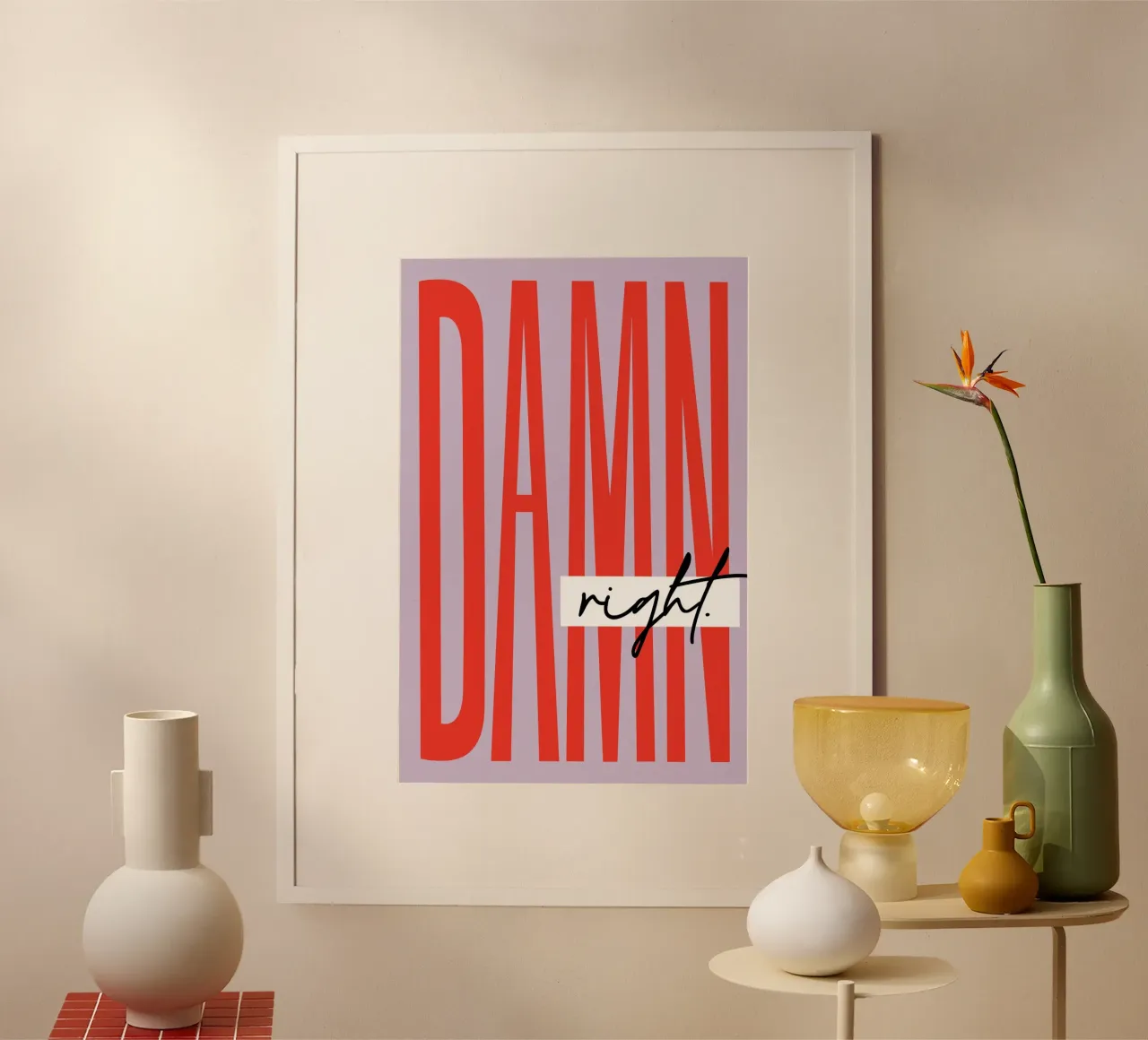 Damn Right - Lila carta hahnemühle da Malou-Studio