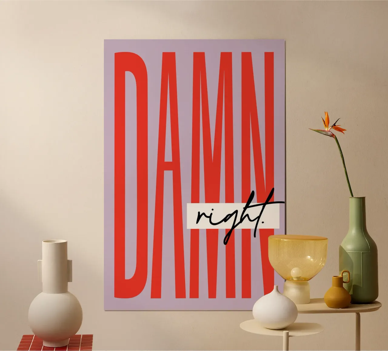 Damn Right - Lila carta hahnemühle da Malou-Studio