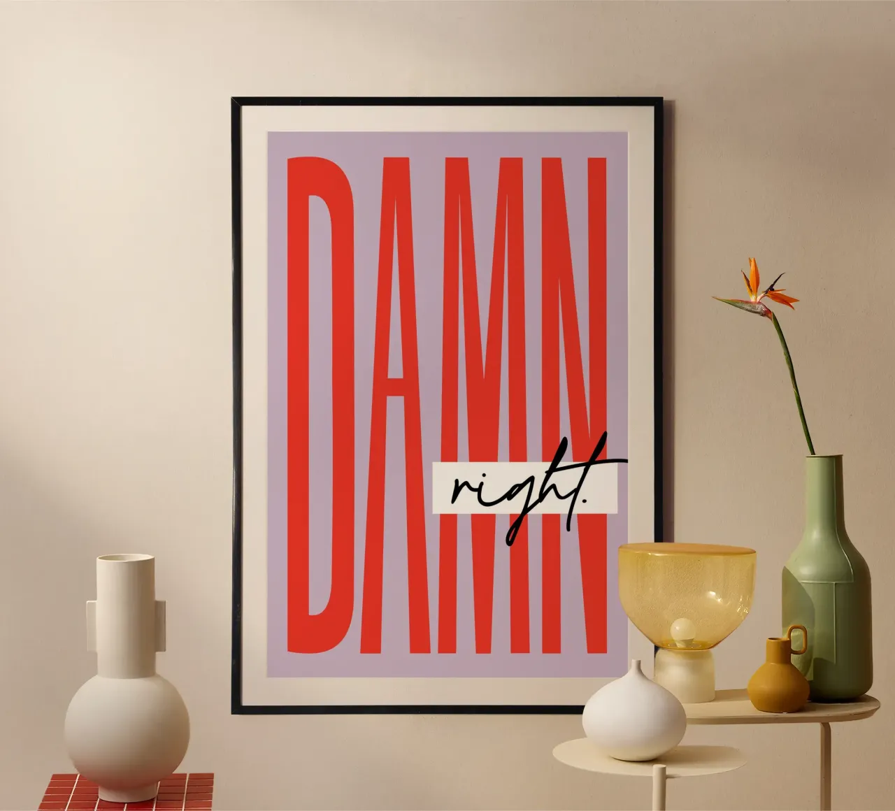 Damn Right - Lila carta hahnemühle da Malou-Studio