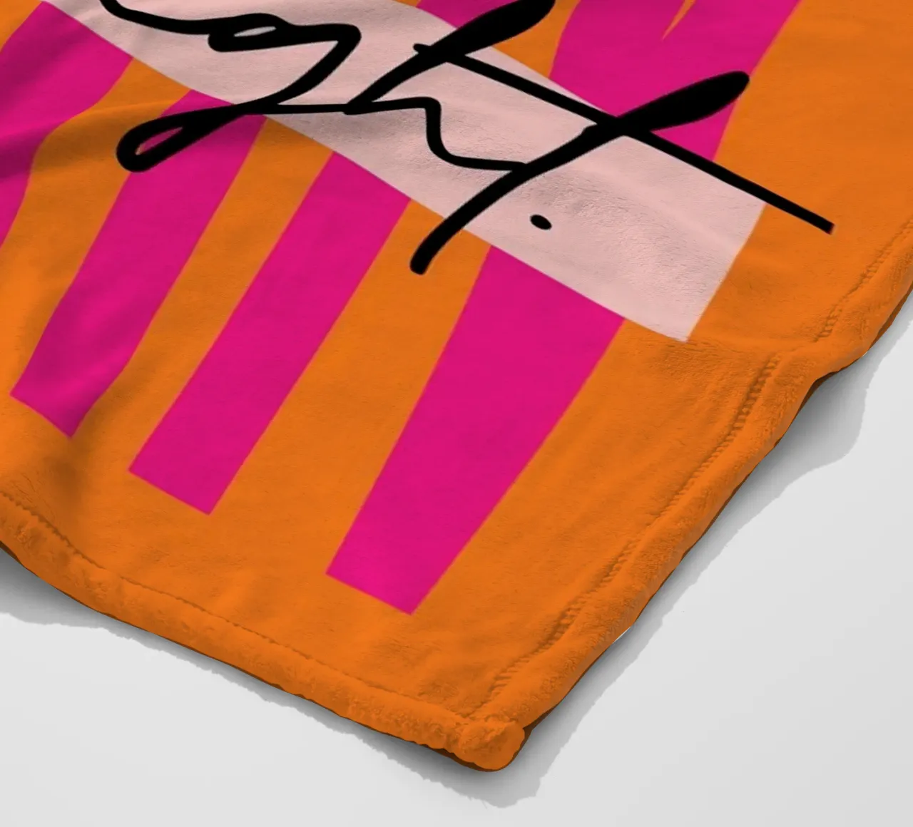 Damn Right - Orange coperta in pile da Malou-Studio