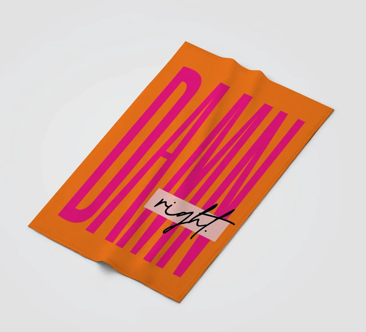 Damn Right - Orange coperta in pile da Malou-Studio