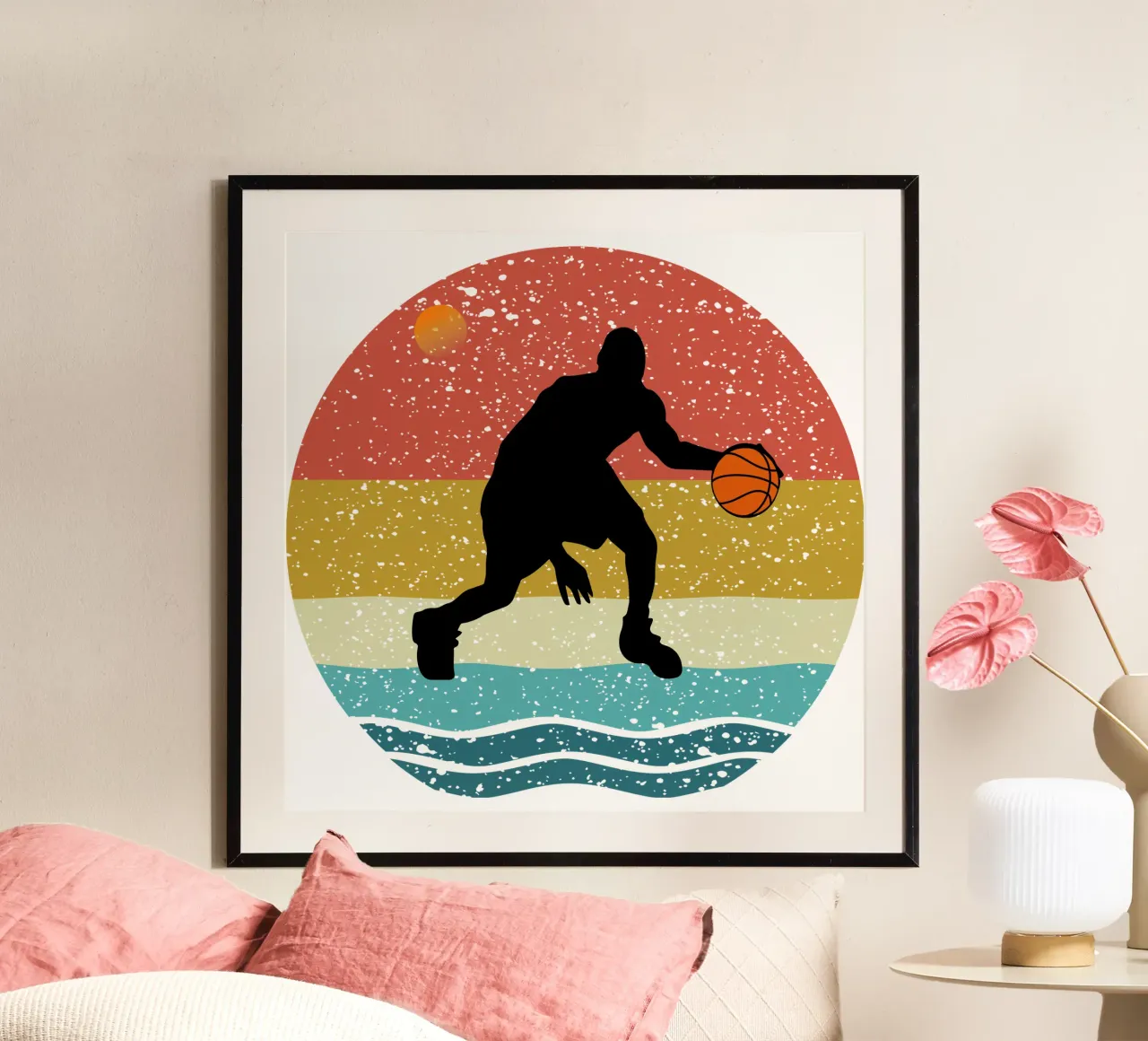 basket Shilouette Retro Design carta hahnemühle da rivariahill