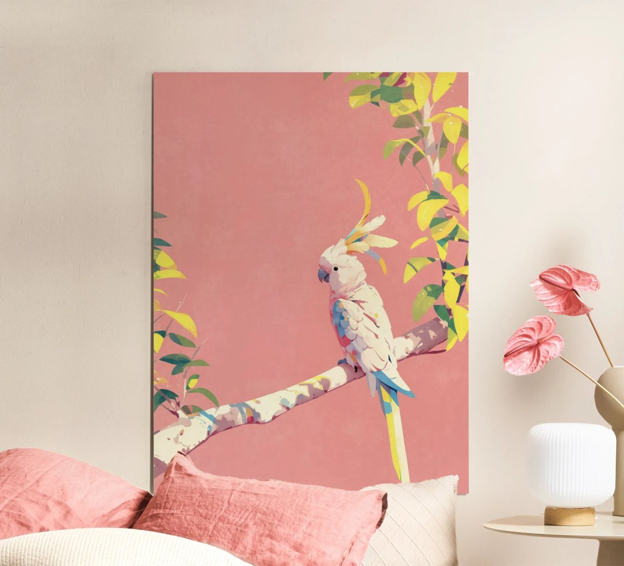 Cacatoès exotique Sunny poster de Carinaprint
