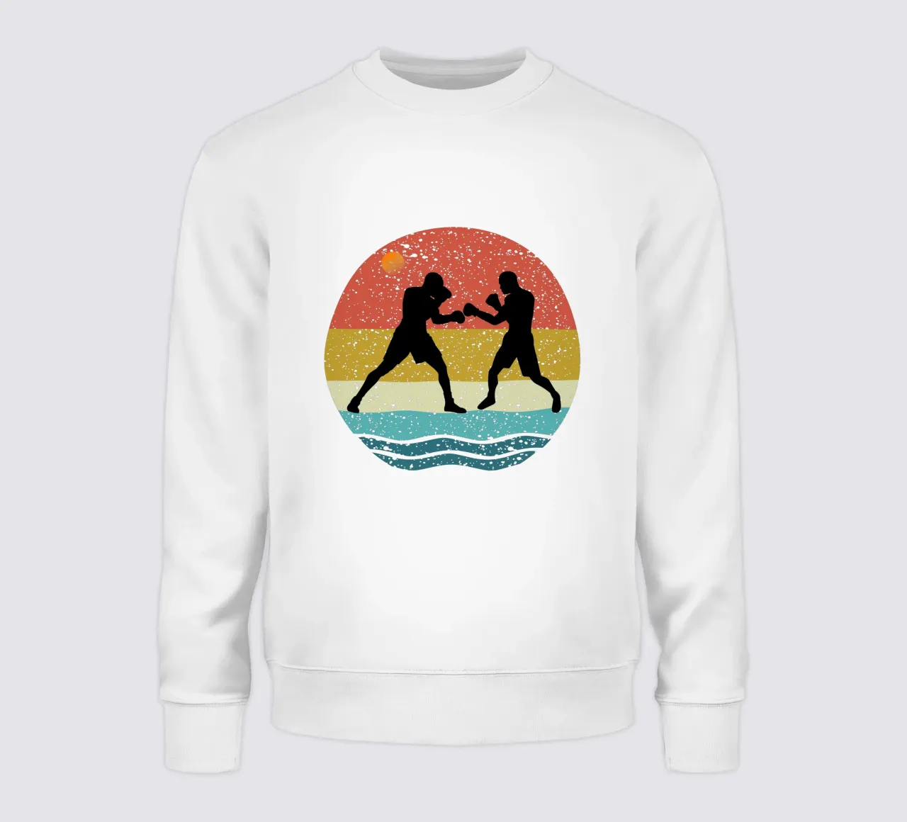 Boxing retro Retro Design sweatshirt by rivariahill