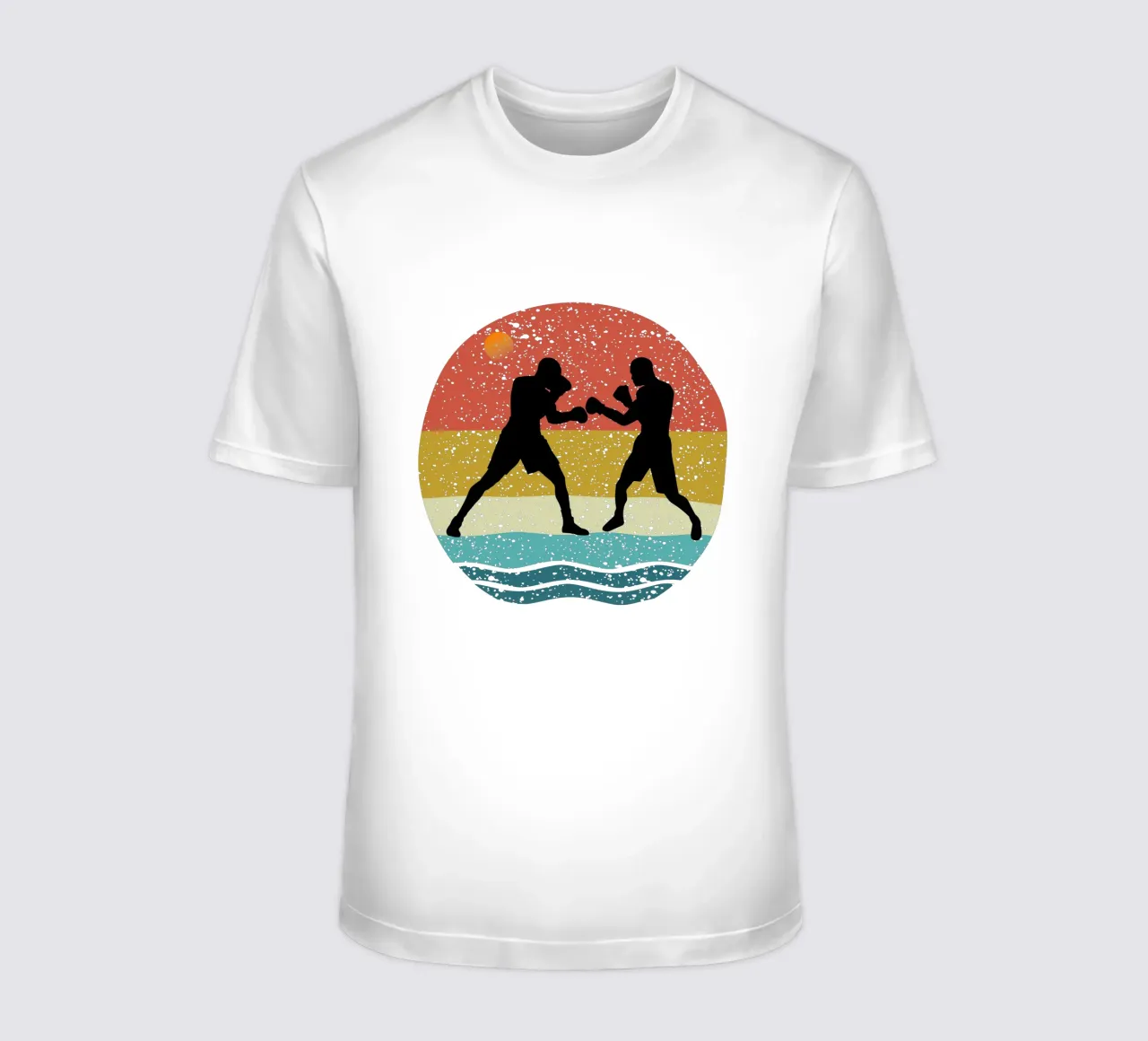 Boxe retro Design retrò t-shirt da rivariahill