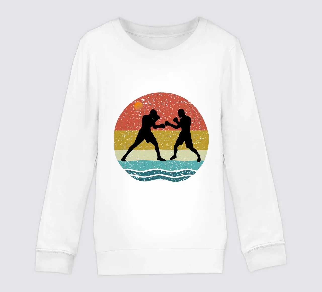 Boxe retro Design retrò felpa bambino da rivariahill