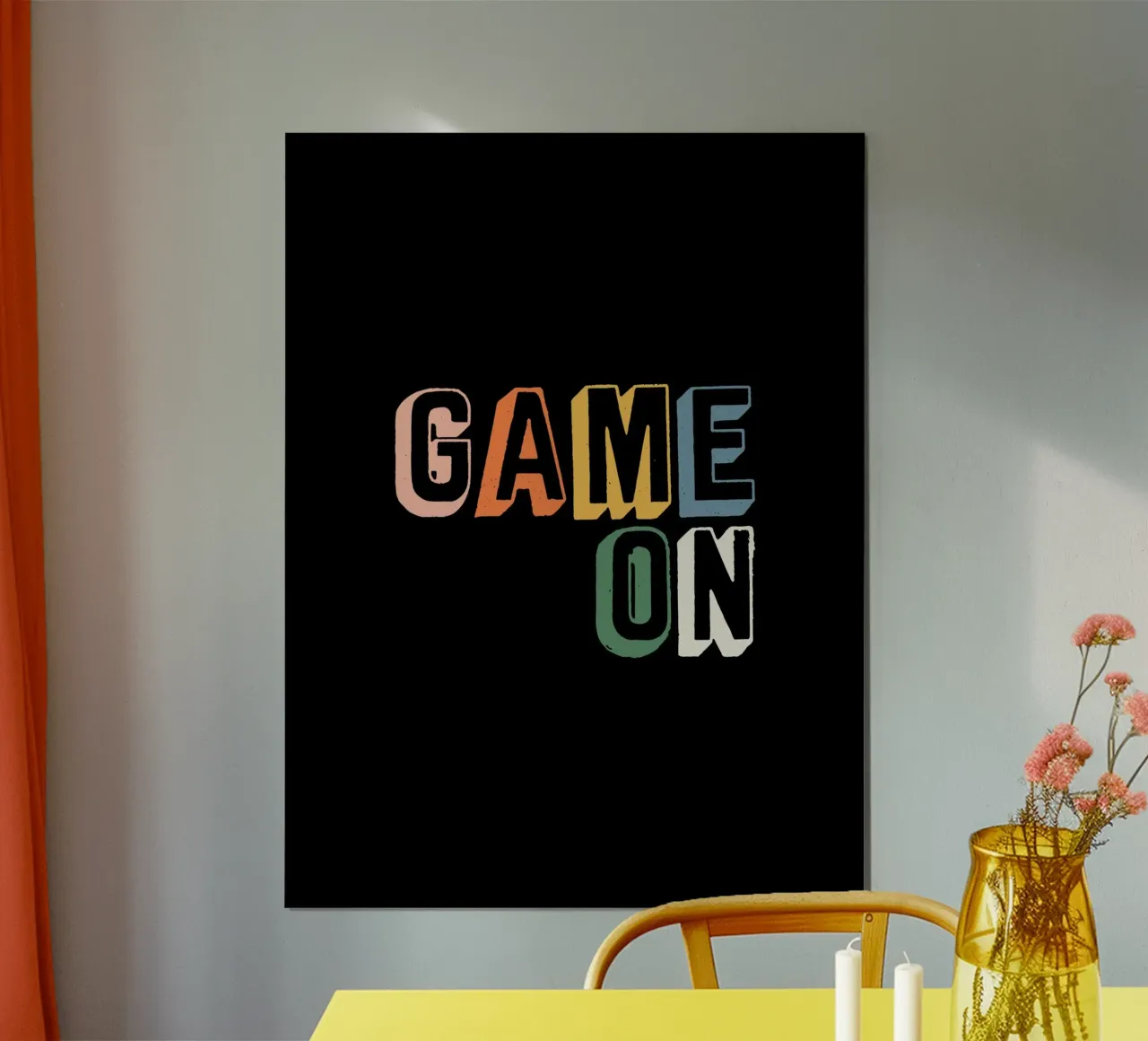 Il gioco è iniziato poster con telaio in plastica da Orara Studio