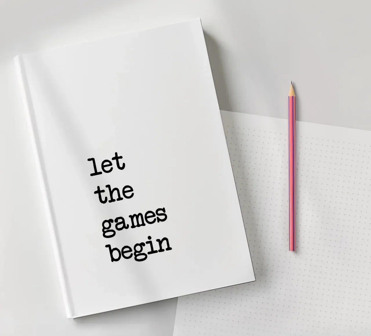 Let The Games Begin notebook by Orara Studio