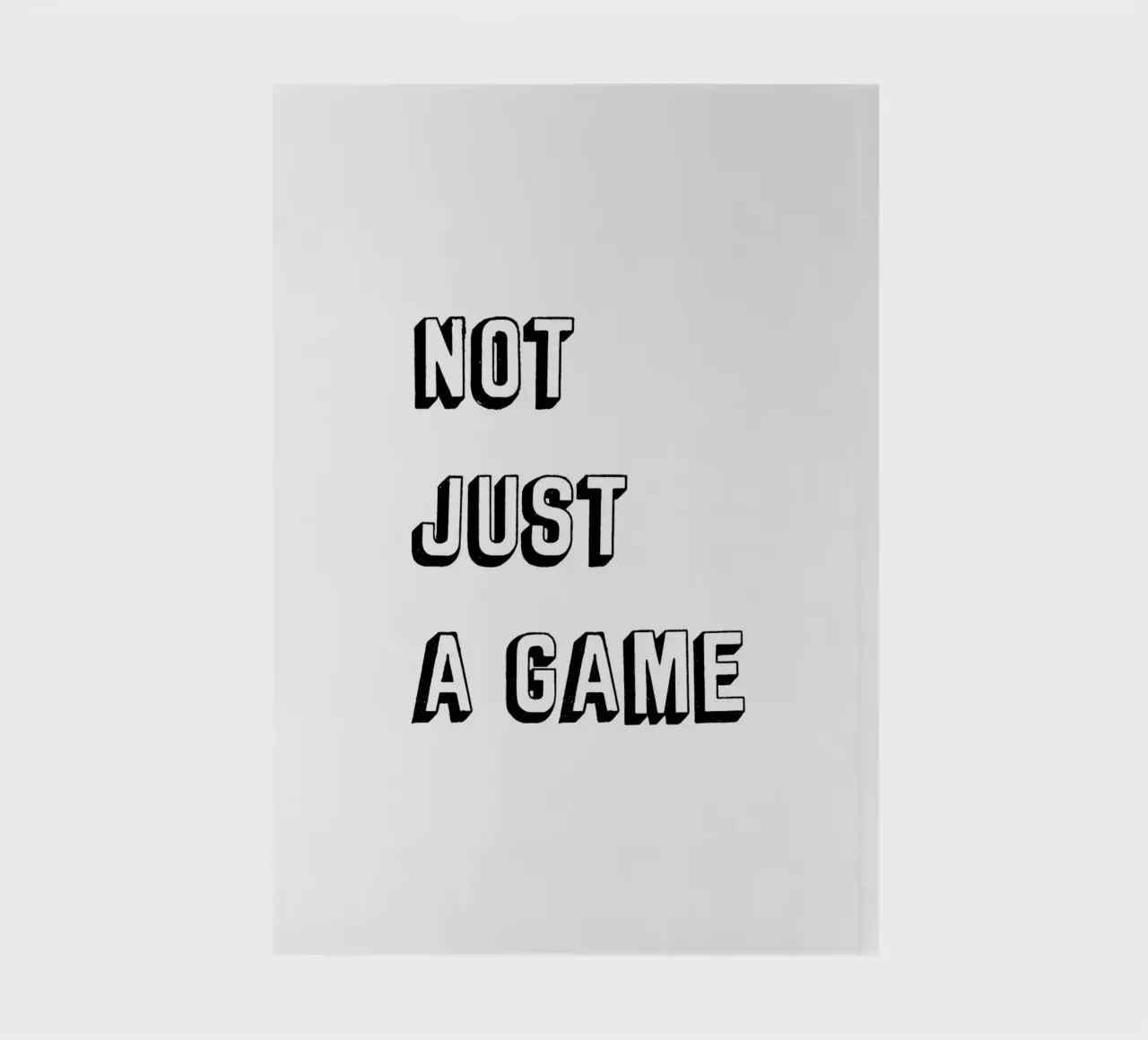 Not Just A Game notebook by Orara Studio