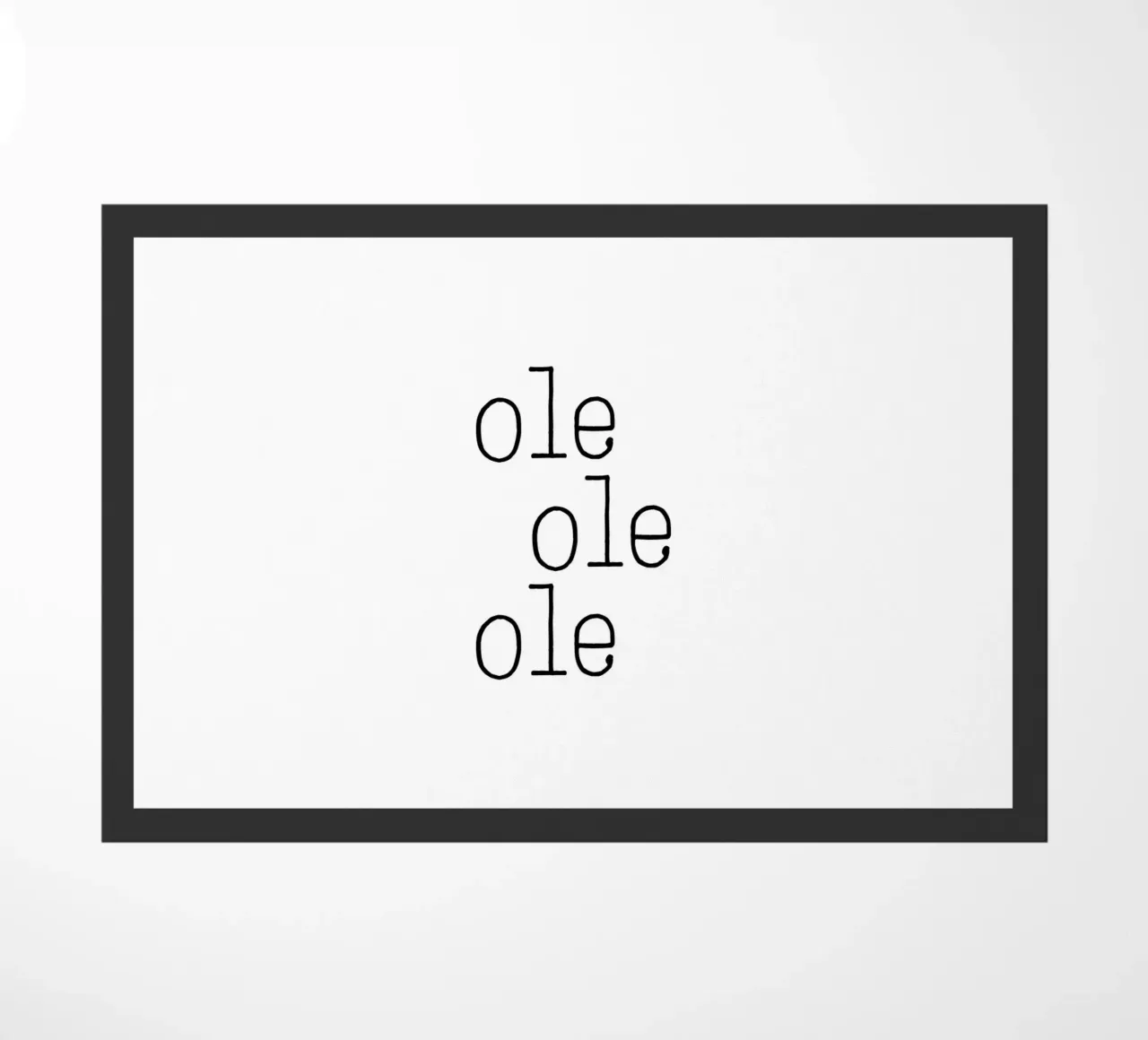 Ole Ole Ole zerbino da Orara Studio