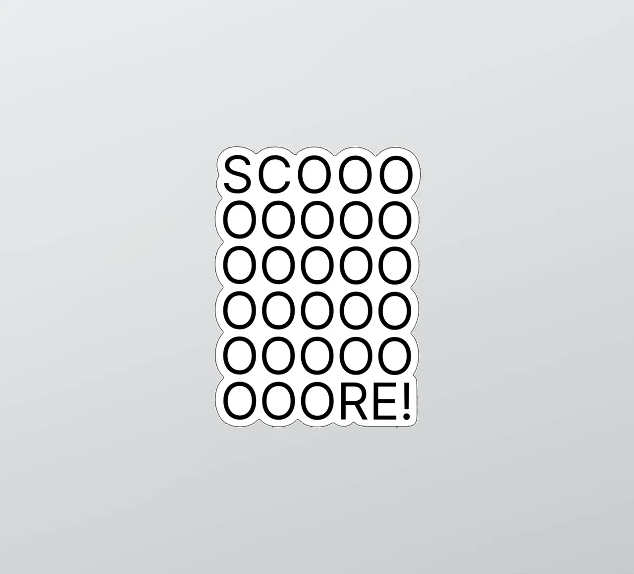 Score sticker by Orara Studio