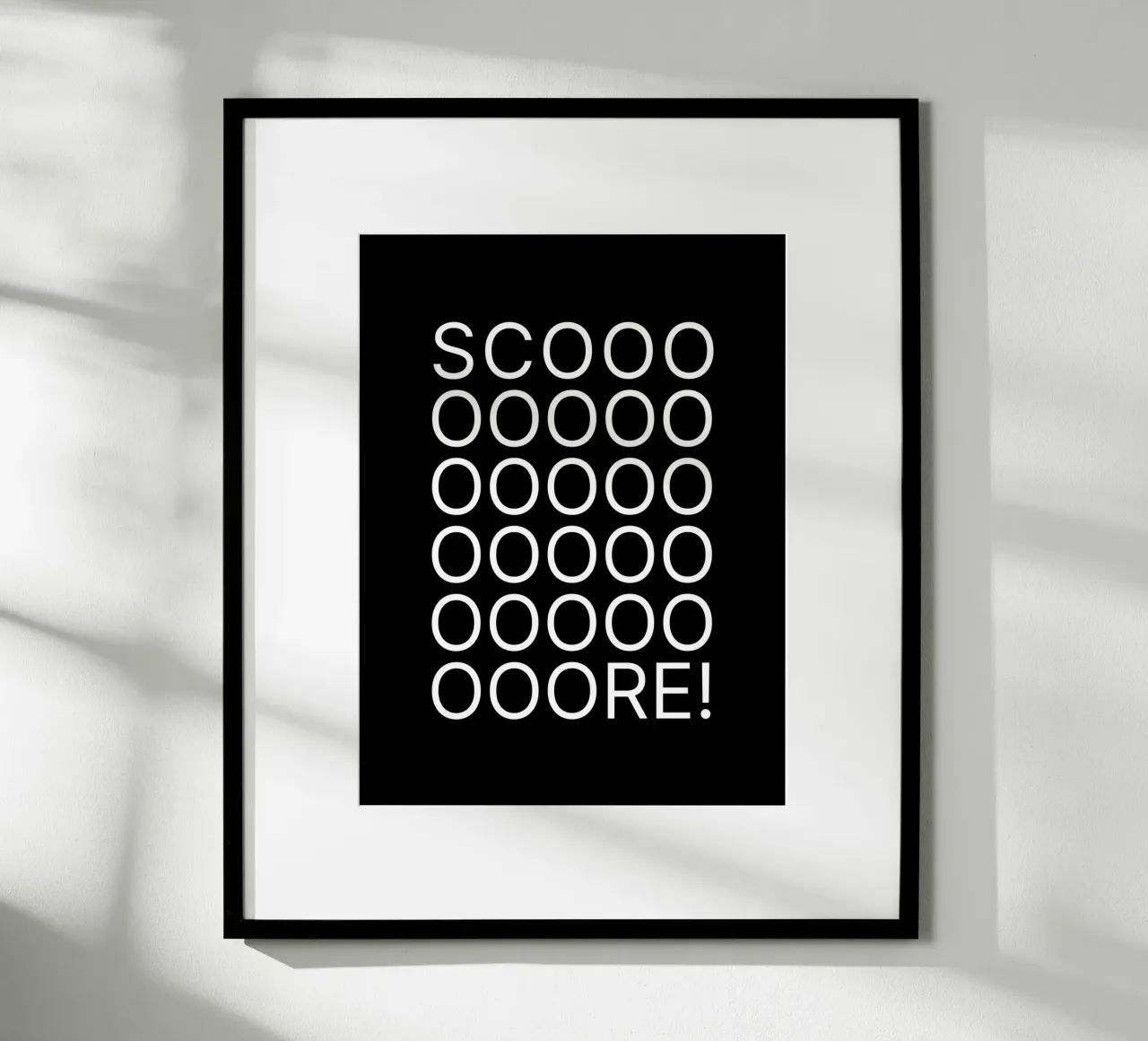 Score poster van Orara Studio