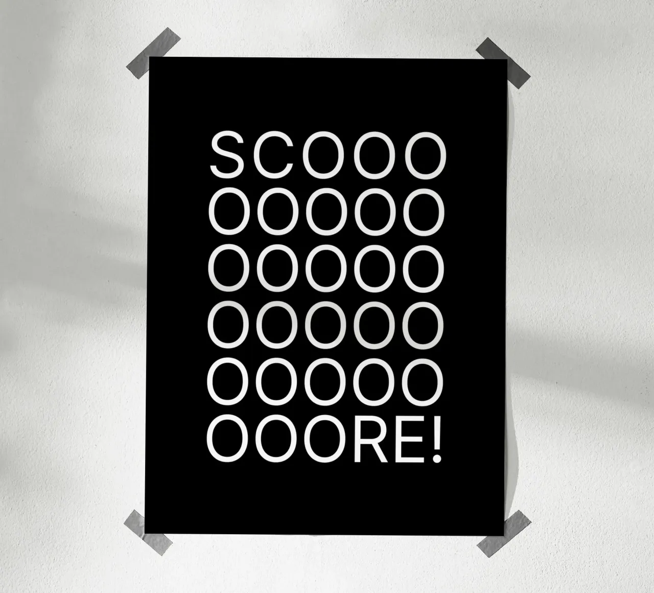 Score poster van Orara Studio