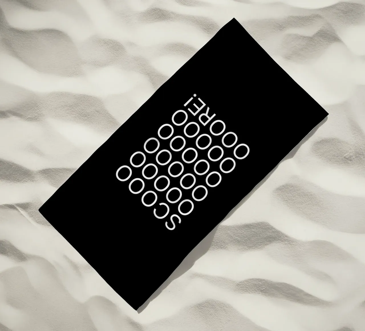 Score beach towel by Orara Studio