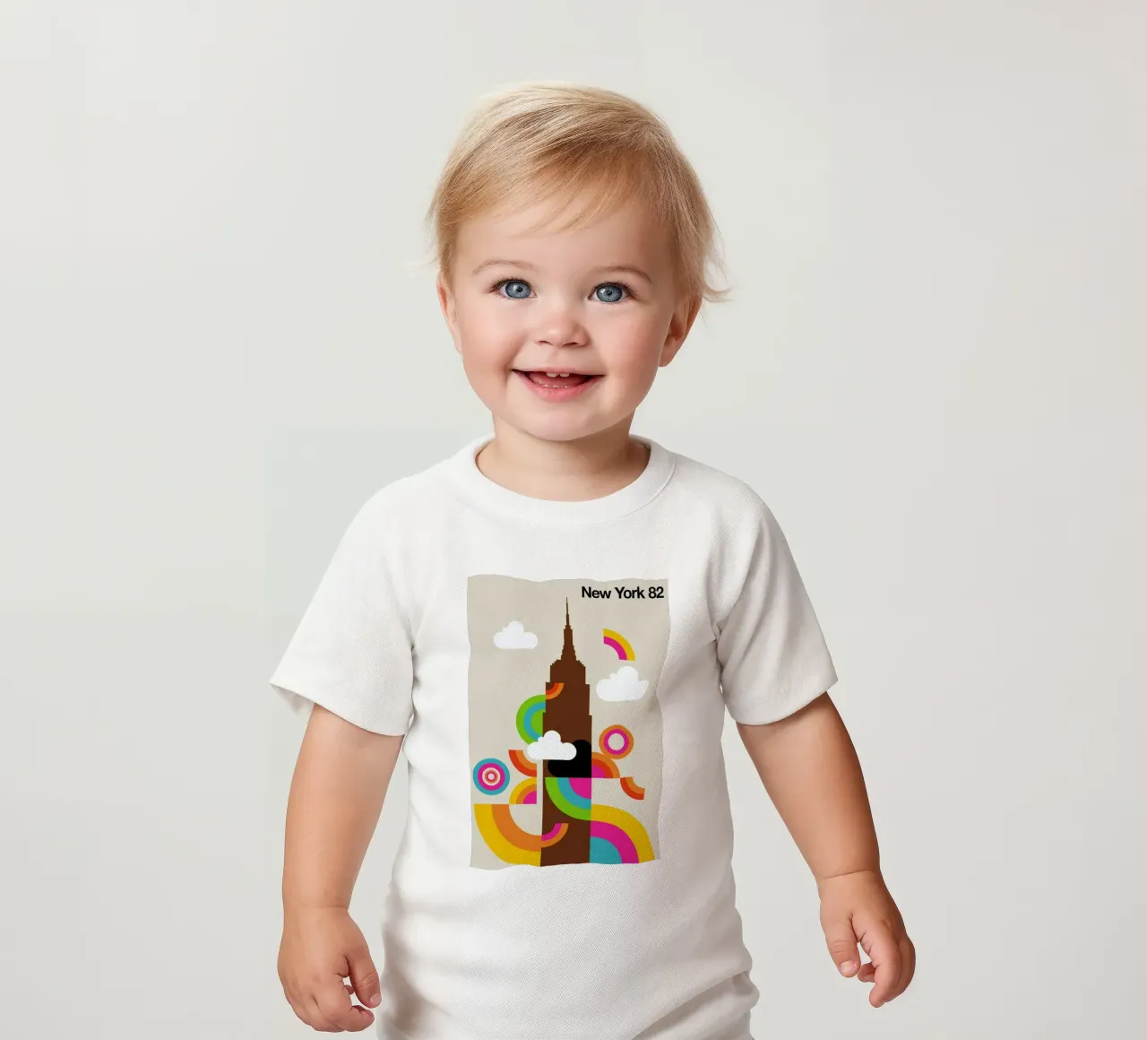 New York 82 baby t-shirt by Bo Lundberg