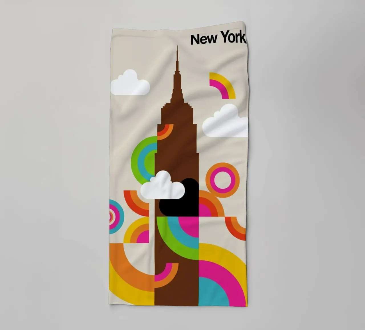 New York 82 towel by Bo Lundberg