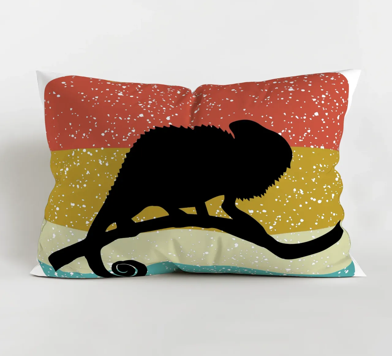 Camaleonte Shilouette Design retrò cuscino da rivariahill