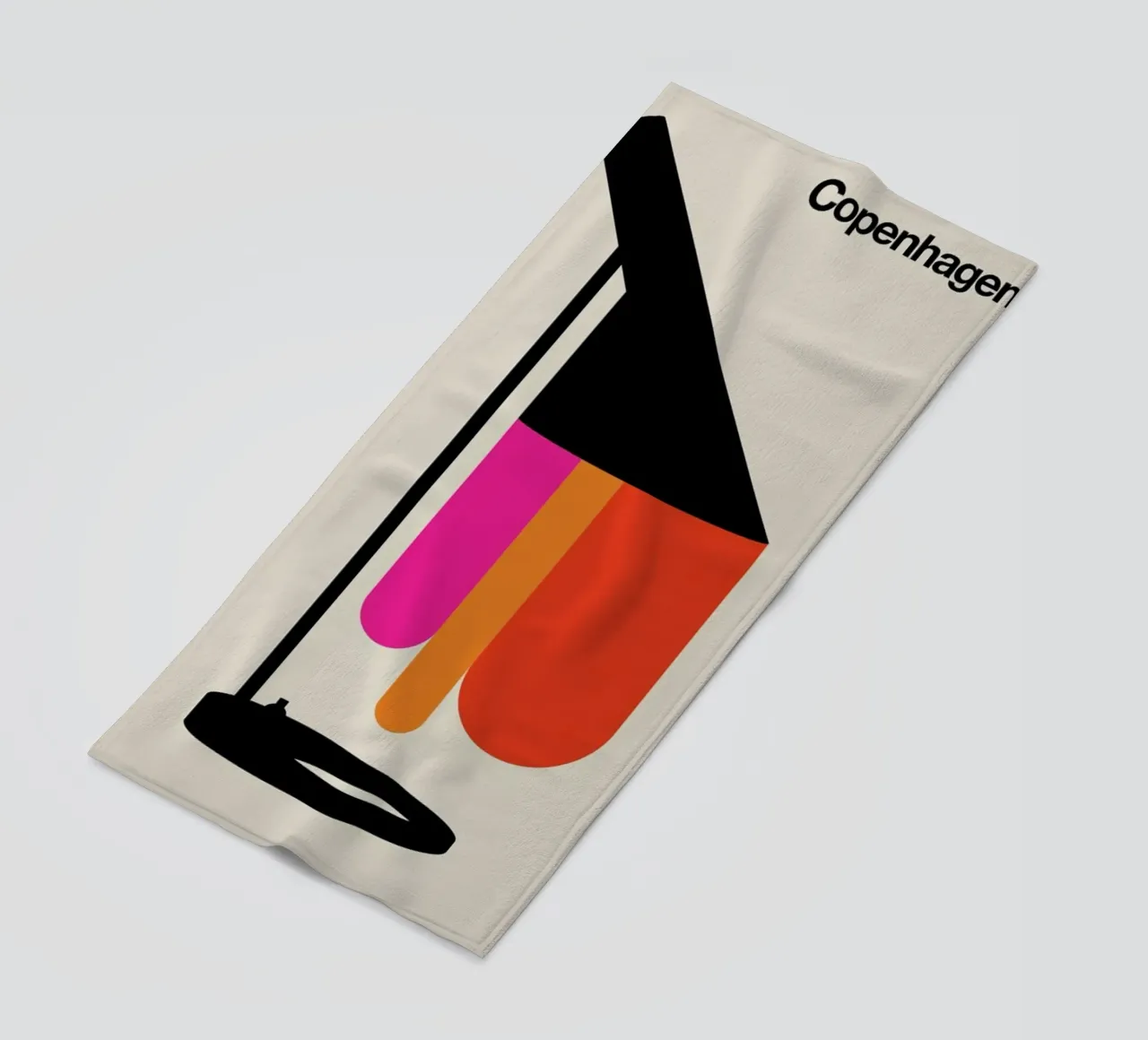 Copenhagen 66 beach towel by Bo Lundberg