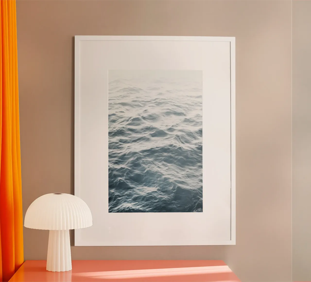 Oceano 11 poster con telaio in legno da amini54