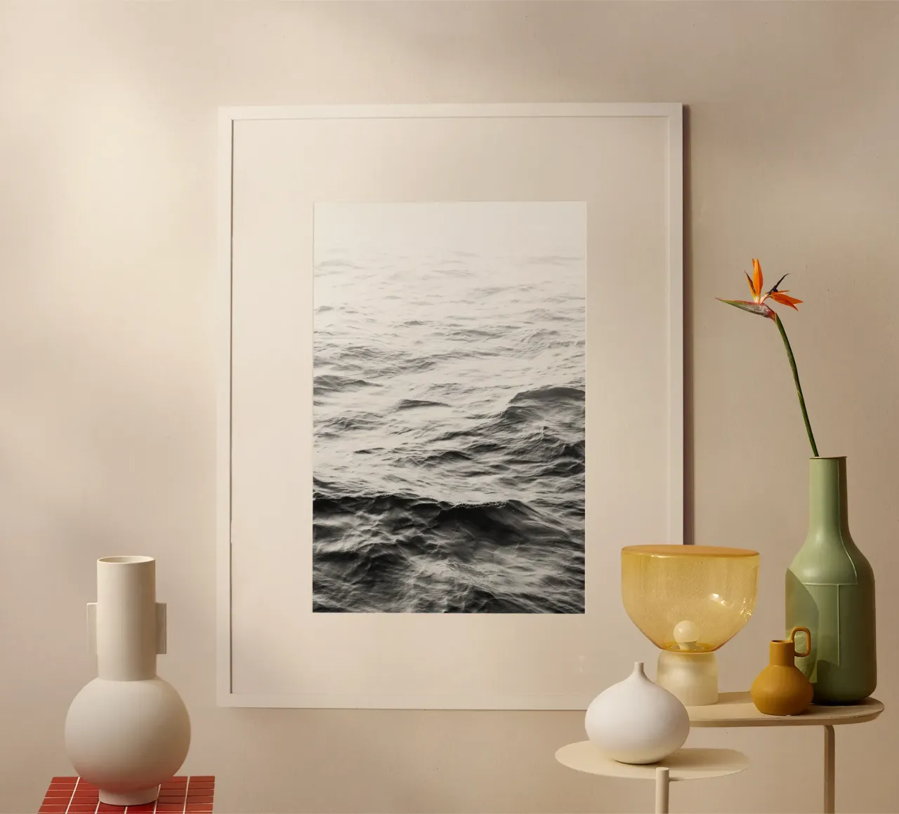 Oceano 22 poster con telaio in alluminio da amini54