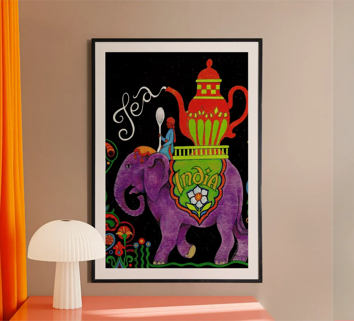 India poster de Simboli Design