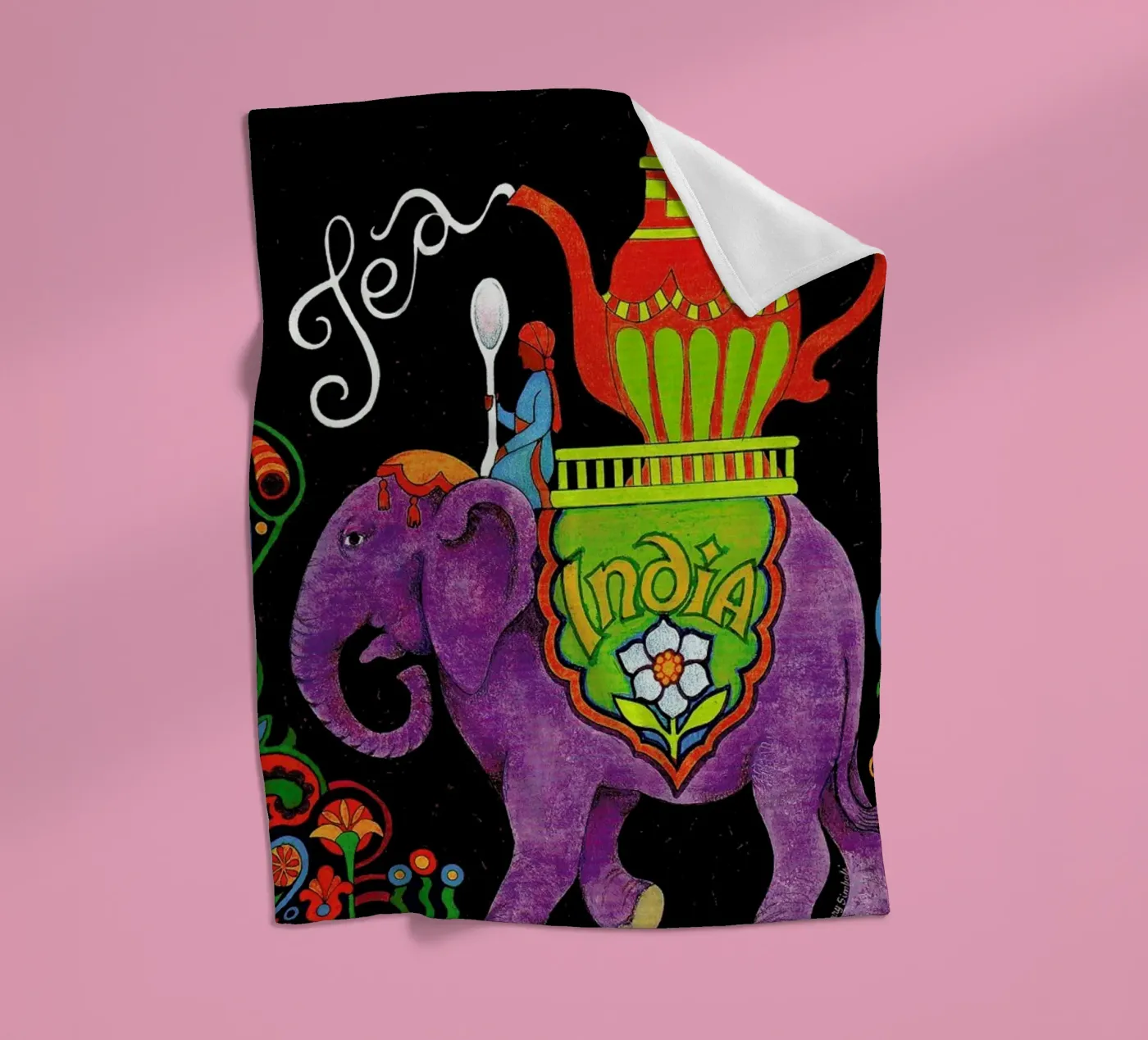 India Fleecedecke von Simboli Design