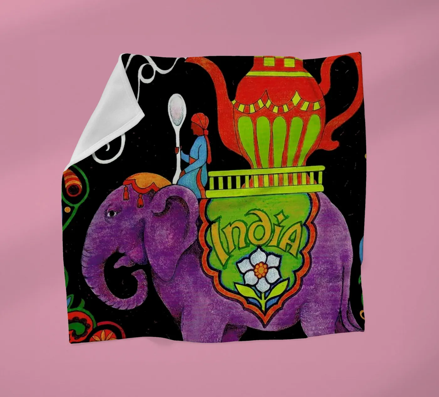 India Fleecedecke von Simboli Design