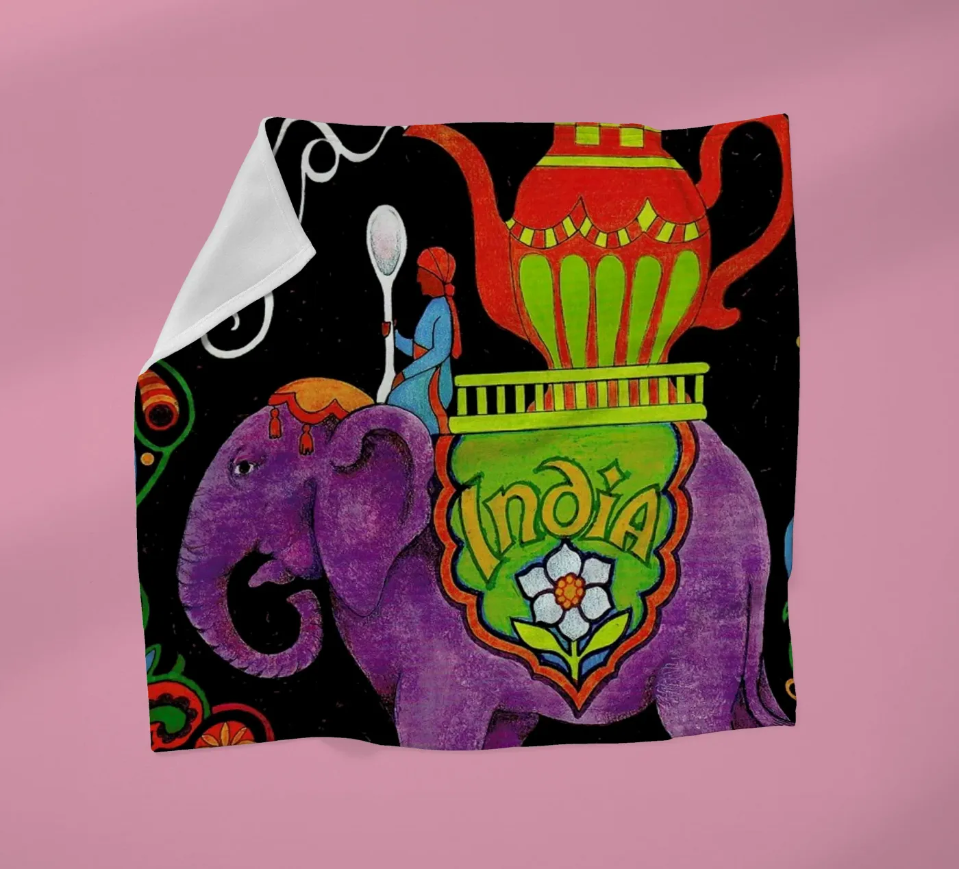 India Fleecedecke von Simboli Design