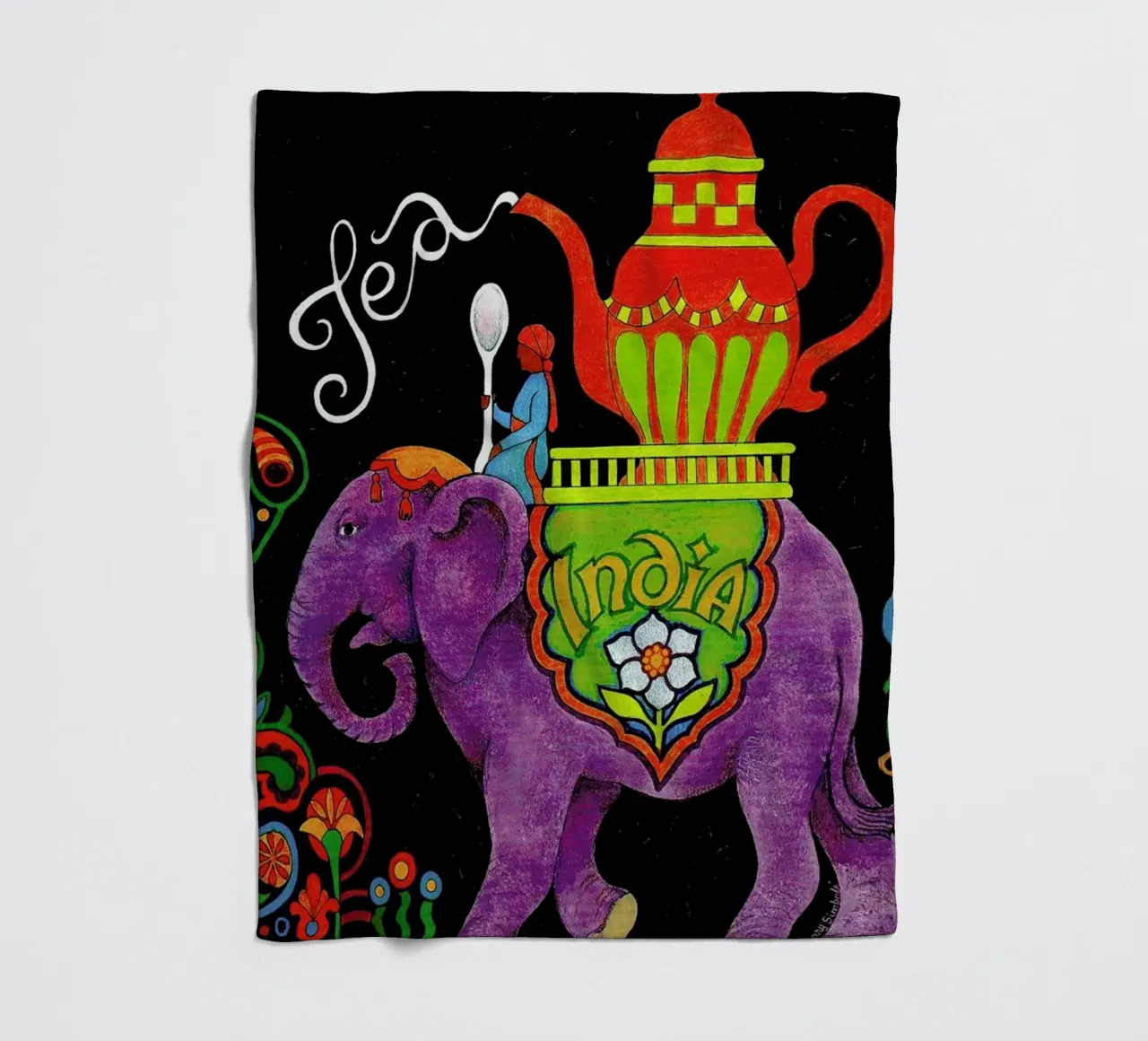 India fleecedeken van Simboli Design