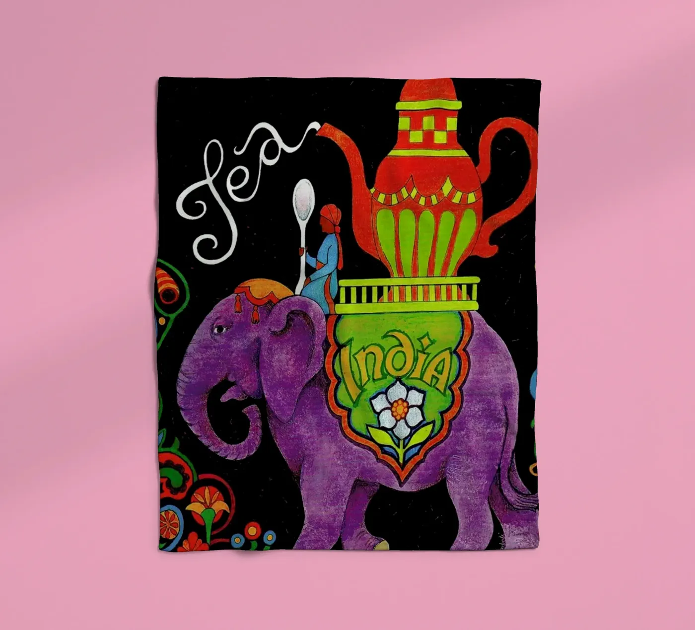 India Fleecedecke von Simboli Design