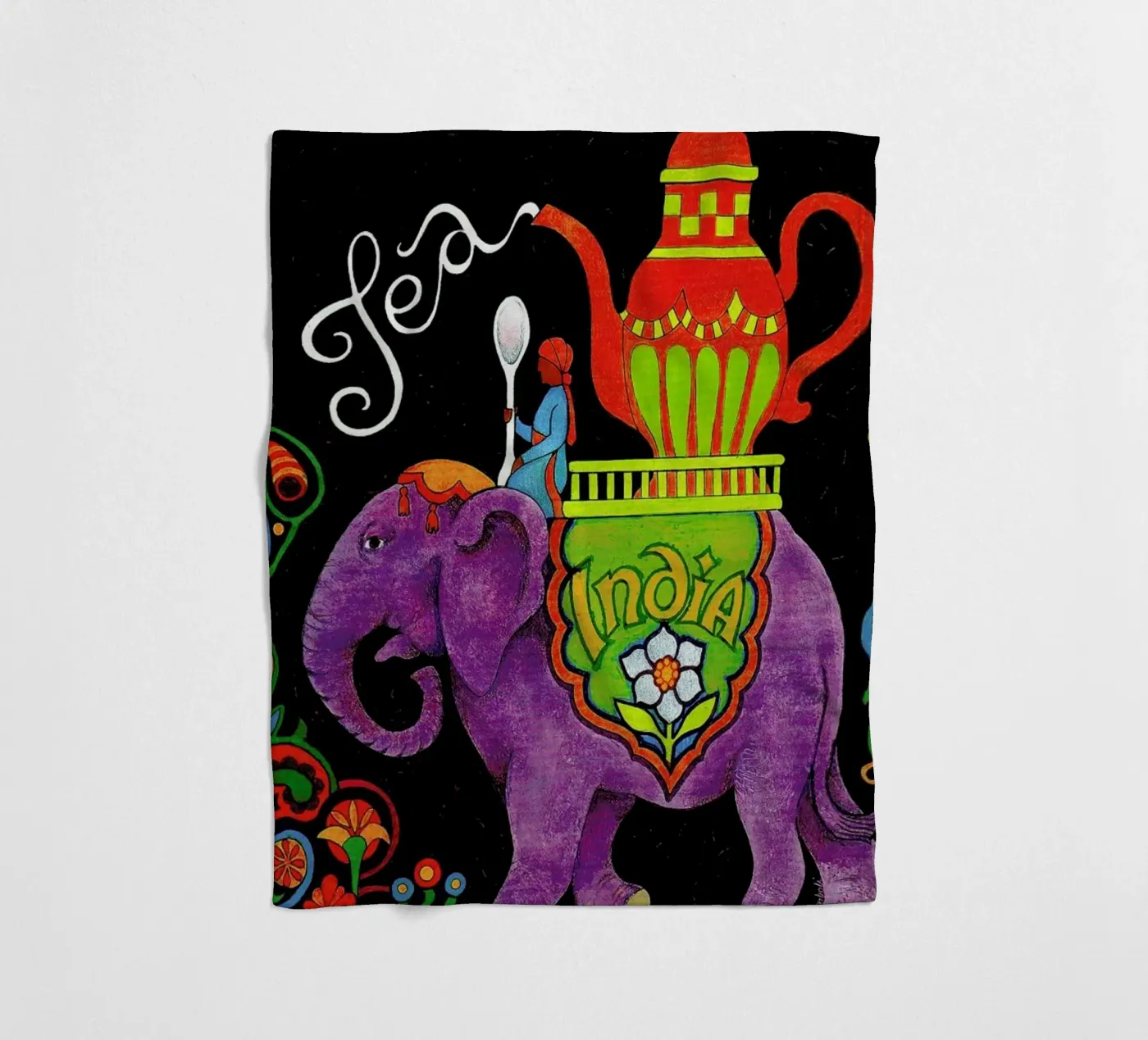 India Fleecedecke von Simboli Design