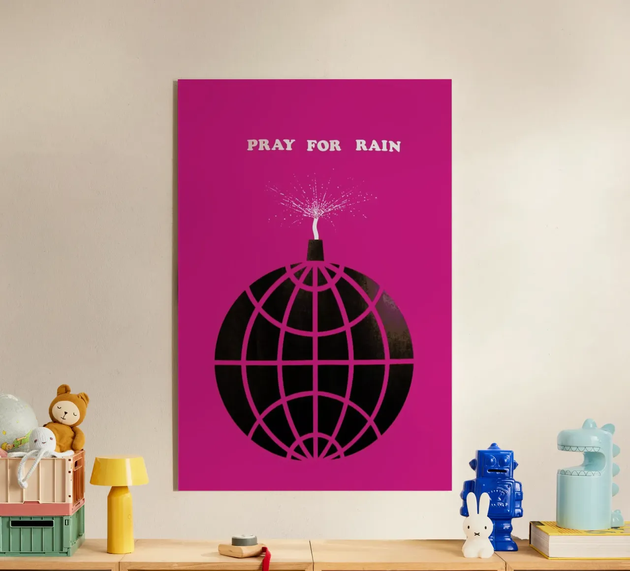 Pray For Rain plexiglass da Simboli Design