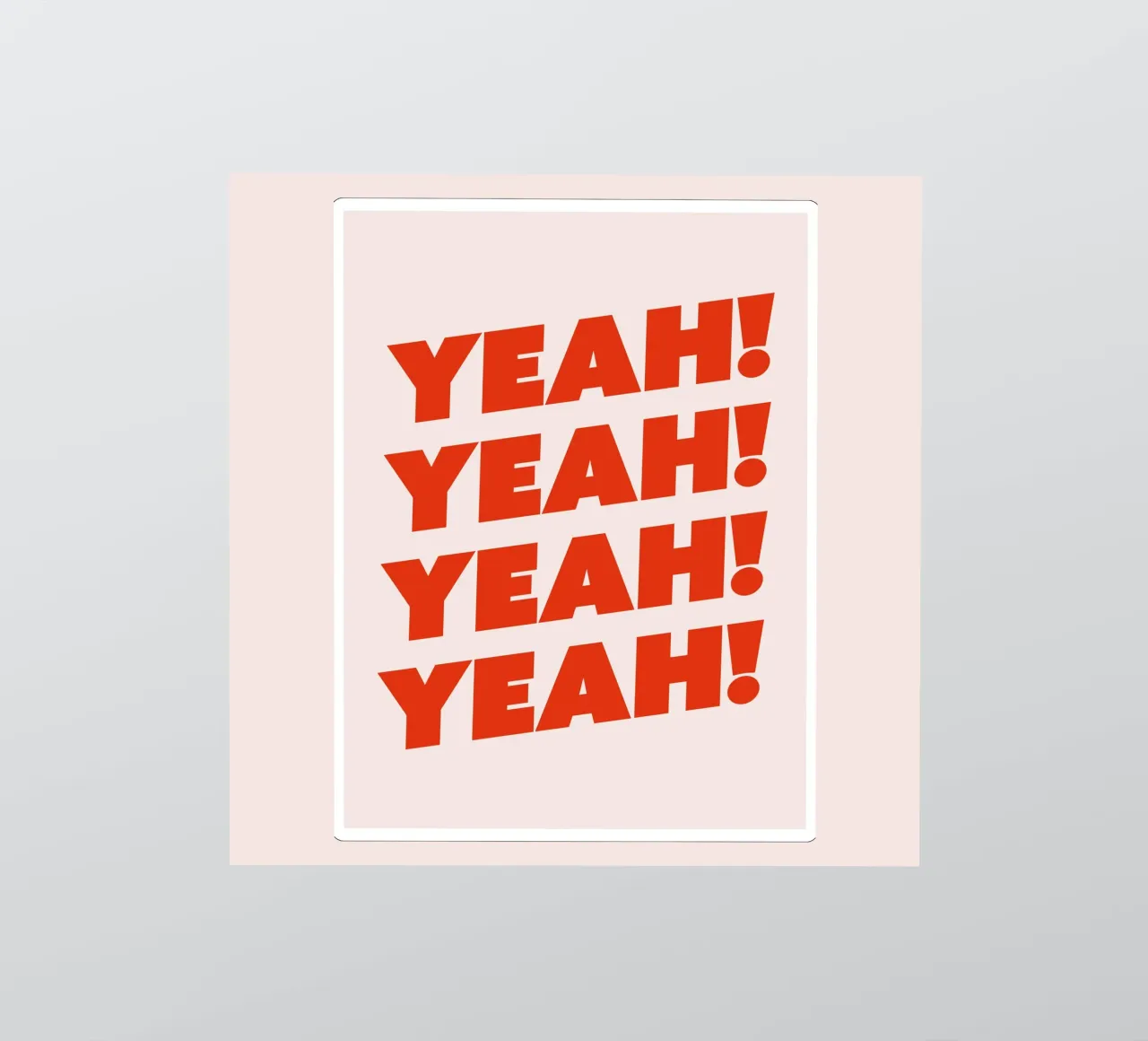 Yeah! sticker by Paigaam Studio